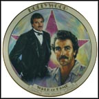 Tom Selleck Collector Plate by Susie Morton MAIN