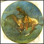 Stampeded By Lightning Collector Plate by Frederic Remington MAIN