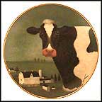 Cow Country Collector Plate by Lowell Herrero MAIN