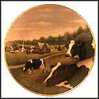 Grazing In The Grass Collector Plate by Lowell Herrero MAIN