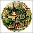 Rainbow Wedding Collector Plate by Jane Wooster Scott MAIN
