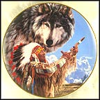 Summoning Of The Wolf Spirit Collector Plate by Paul Calle MAIN