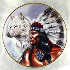 Spirit of the White Wolf Collector Plate by Gary Ampel MAIN
