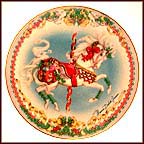 Christmas Prancer Collector Plate by Maureen Drolak-Jensen MAIN