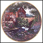 Olde Mill Cottage Collector Plate by Violet L. Schwenig MAIN