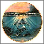 Dance Of The Dolphins Collector Plate by DelMary Dennis MAIN
