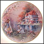 Gathering Wildflowers Collector Plate by Andres Orpinas MAIN