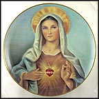 Madonna Of The Sacred Heart Collector Plate by Antonio Barzoni MAIN