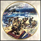 Storming The Beaches At Normandy Collector Plate by William Teodecki MAIN