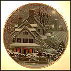 Winter Home Collector Plate MAIN