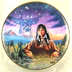 Maiden of the Mystical Deer Collector Plate by David Penfound MAIN