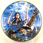 Maiden of the Mystical Thunderbird Collector Plate by David Penfound MAIN