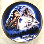 Maiden of the White Wolves Collector Plate by David Penfound MAIN