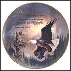 As An Eagle Watches Over Its Nest Collector Plate by Ted Blaylock MAIN