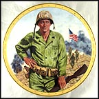 John Wayne, Symbol Of America's Fighting Forces Collector Plate by Robert Tanenbaum MAIN