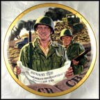 John Wayne, Bravery Under Fire Collector Plate by Robert Tanenbaum MAIN