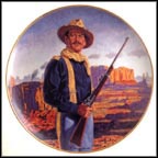 John Wayne, Hero Of The West Collector Plate by Robert Tanenbaum MAIN