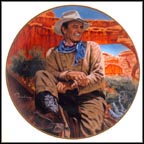 John Wayne, The Legend Lives On Collector Plate by Robert Tanenbaum MAIN