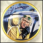 John Wayne, Symbol Of Marine Air Power Collector Plate by Robert Tanenbaum MAIN