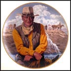 John Wayne, Rugged Horseman Collector Plate by Robert Tanenbaum MAIN