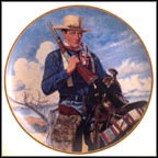 John Wayne, Spirit Of The West Collector Plate by Robert Tanenbaum MAIN