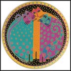 Freckled Felines Collector Plate by Laurel Burch MAIN