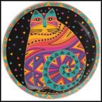 Rainbow Feline Collector Plate by Laurel Burch MAIN