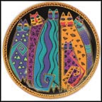 Santa Fe Feline Collector Plate by Laurel Burch MAIN