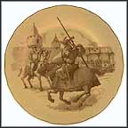 Facing A Charging Knight Collector Plate by Yves Beaujard MAIN