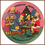 Caroling With The Simpsons Collector Plate by Matt Groening MAIN