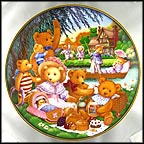 A Teddy Bear Picnic Collector Plate by Carol Lawson MAIN
