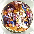 Teddy Bear Wedding Collector Plate by Carol Lawson MAIN