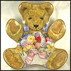 Teddy's Easter Basket Collector Plate by Sarah Bengry MAIN