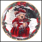 Teddy's Snow Bear Collector Plate by Sarah Bengry MAIN