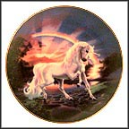 The Rainbow Diamond Unicorn Collector Plate by Steve Read MAIN