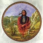 Quanah Parker Collector Plate by Hermon Adams MAIN