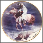 Spirit Of The Winter Wind Collector Plate by Hermon Adams MAIN