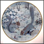 Squirreling For Nuts In January Collector Plate by Peter Barratt MAIN