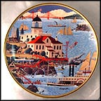 Lighthouse By The Bay Collector Plate by Harry Wysocki MAIN