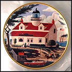 Port Pinos Lighthouse Collector Plate by Harry Wysocki MAIN