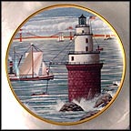 Steamer Boat Lighthouse Collector Plate by Harry Wysocki MAIN