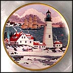 Winter Seascape Collector Plate by Harry Wysocki MAIN