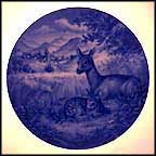 Doe With Fawn Collector Plate MAIN