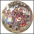 Alice And The Croquet Game Collector Plate by Sandy Nightingale MAIN