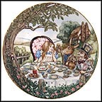 Alice And The Mad Hatter Collector Plate by Sandy Nightingale MAIN