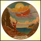 The Flight Of Icarus Collector Plate by August Frank MAIN