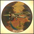 Lindbergh Flies The Atlantic Collector Plate by August Frank MAIN