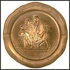 Flight Into Egypt - Pewter Collector Plate by Janet Robson MAIN