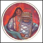 Mother And Child Of The Apache People Collector Plate by Rena Paradis Donnelly MAIN