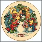 Sesame Street Christmas Collector Plate MAIN